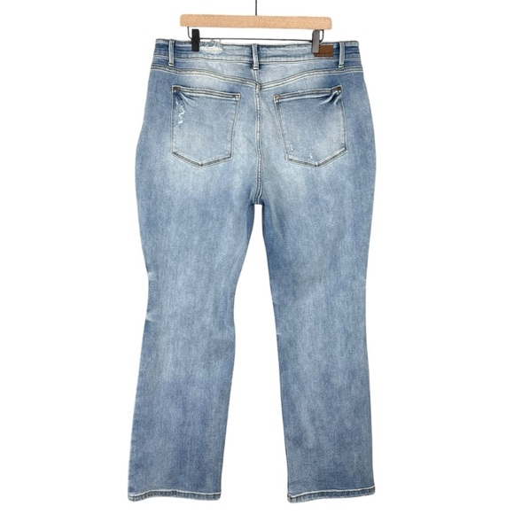 Judy Blue Jeans Womens 18W Rory High Rise Straight Fit Stretch Denim Casual Plus - Picture 4 of 8